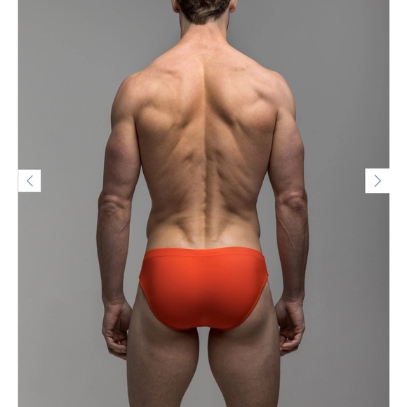 Men's Reef Shallow Swim Brief - Red - Picture 3 of 4